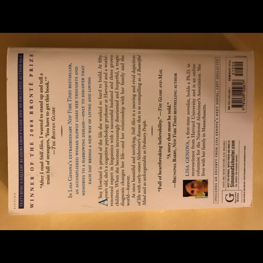 “Still Alice” by Lisa Genova - a novel - Picture 3 of 4